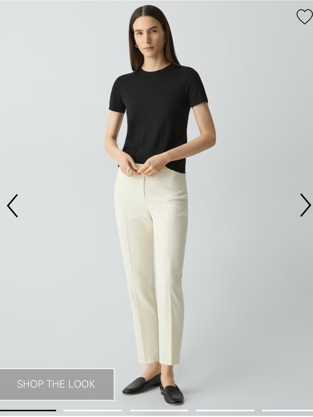 Theory Treeca Pull-On Admiral Crepe Pants Ivory Rice NWT